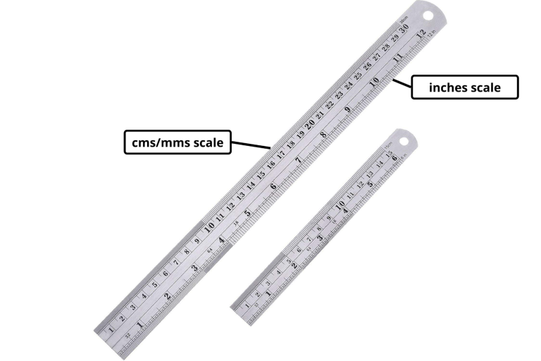 Stainless steel ruler